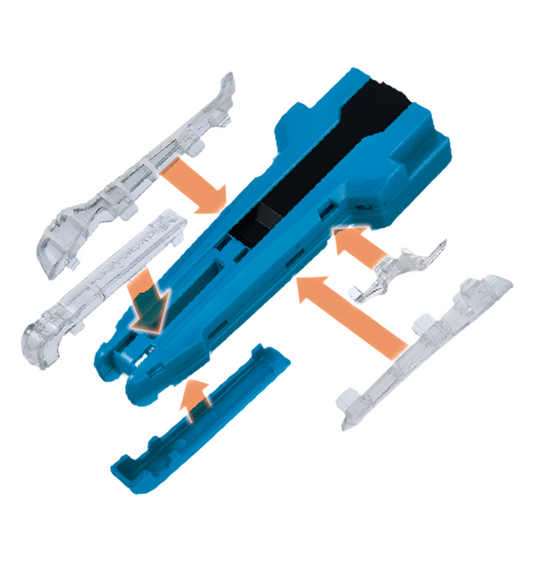 Takara Tomy Beyblade X - BX-42 Rubber Custom Grip (Blue Version)