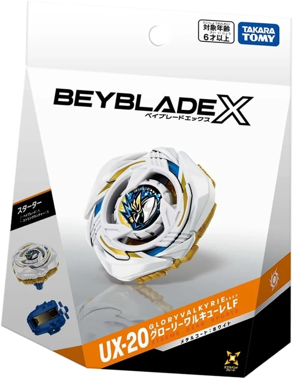 Takara Tomy Beyblade X - UX-20 Starter Glory Valkyrie LF