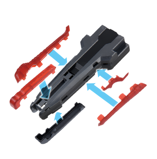 Takara Tomy Beyblade X - BX-41 Rubber Custom Grip (Gun Metal Version)