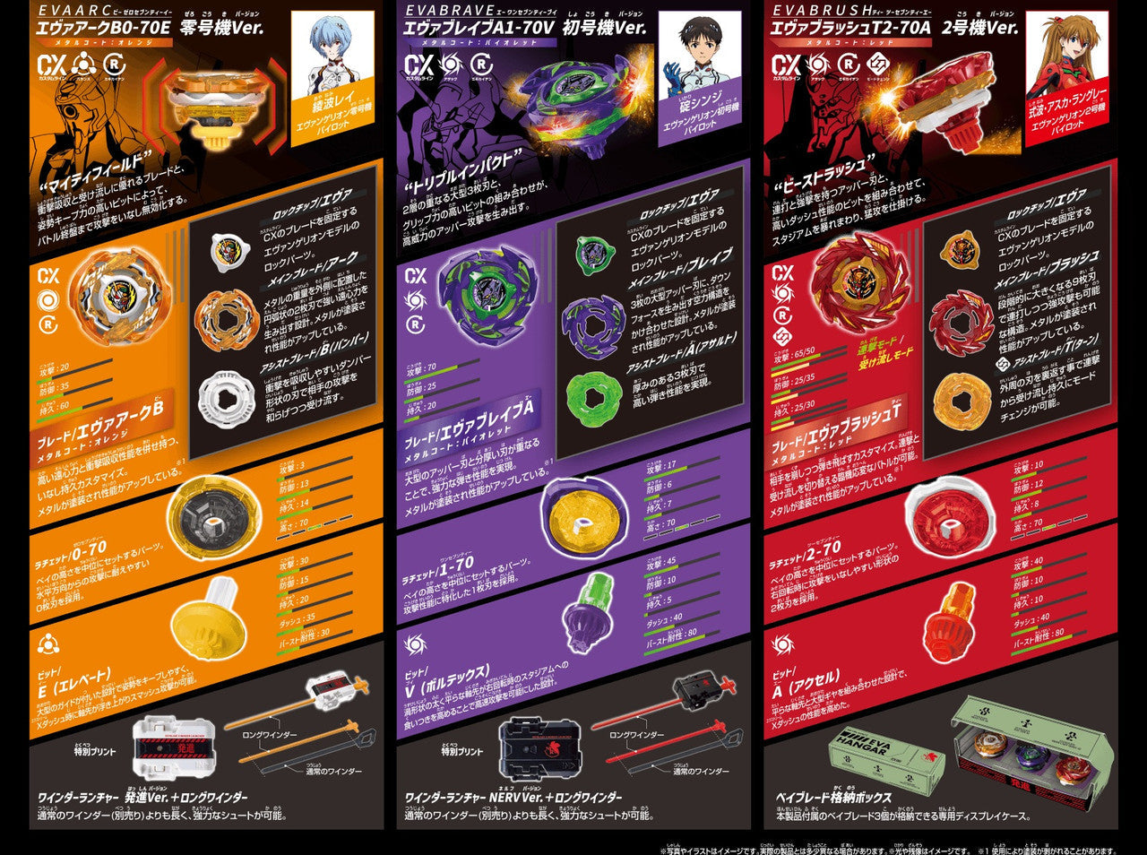 [PRE-ORDER] Takara Tomy - Beyblade X - CX-00 - Evangelion Deck Set