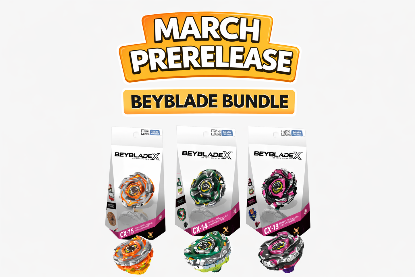 Takara Tomy Beyblade X March Release Starter Beyblade Bundle (Asia)