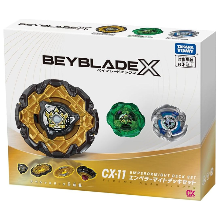 Takara Tomy Beyblade X - CX-11 Emperor Might Deck Set