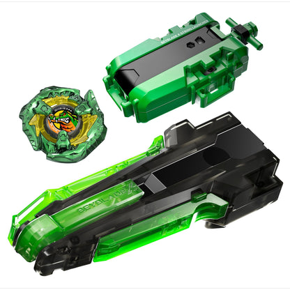 Hasbro-Beyblade X - Bite Croc - 2-60 Q  - DELUXE STRING LAUNCHER & CUSTOM GRIP SET