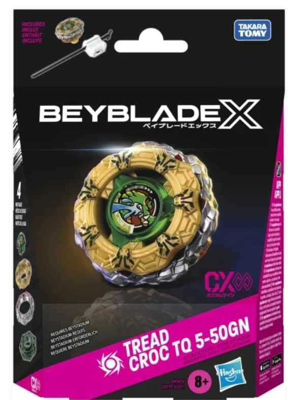 HASBRO - Beyblade X Starter Tread Croco TQ5-50GN