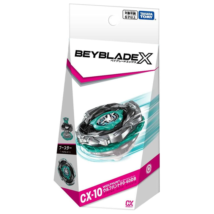 Takara Tomy Beyblade X - CX-10 Wolf Hunt F0-60DB