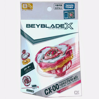 Takara Tomy Beyblade X - CX-00 Starter PegasusBlast ATr (B4) : Metal Coat Red Limited